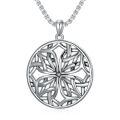 TOUPOP Sterling Silver Celtic Cross Knot Necklace For Men Women Gifts-0-0
