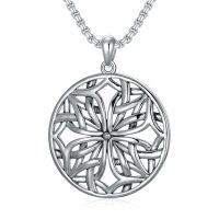 TOUPOP Sterling Silver Celtic Cross Knot Necklace For Men Women Gifts-undefined