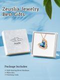 wholesale 925 Sterling Silver Infinity Heart Birthstone Crystal Necklace-0-3