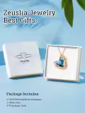 wholesale 925 Sterling Silver Infinity Heart Birthstone Crystal Necklace-0-3