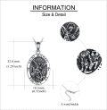 wholesale 925 Sterling Silver Religious Jewelry St. Michael and Raphael Praying Hands Coin Medal Pendant Necklace Archangel Protection for Men & Women-0-3