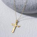 wholesale 14K Gold Crucifix Necklace Christian Jewelry for Women-0-2