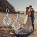 wholesale 925 Sterling Silver Celtic Knot Teardrop Dangle Earrings - Irish  for Women-0-5
