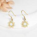 wholesale 14K Gold Opal Sun Drop Earrings - Christmas Gifts for Her-0-2