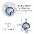 wholesale 925 Sterling Silver Mermaid Pendant with Crescent Moon and Stars - Oceanic  for Her-0-4