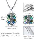 wholesale 925 Sterling Silver Abalone Shell Saint Muerte Protect Us Grim Reaper Pendant Necklace for Men & Women-0-3