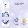 wholesale Sterling Silver Clear Crystal Women s Love Heart Necklace Gift for Her-0-9