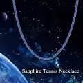wholesale 925 Sterling Silver Green Cubic Zirconia Tennis Necklace 14-26 Chain Length  for Women and Men-0-22