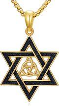 wholesale Gold Star Of David Necklace 925 Sterling Silver Cross/lion/eagle/dragon/phoenix/celtic Knot Pendant Jewish Jewelry Christmas Gifts For Men Women -0-0