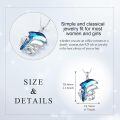 wholesale 925 Sterling Silver Blue Dolphin Pendant With Cz Accents-0-3