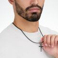 wholesale 925 Sterling Silver Cross Pendant With Nail Details On Chain Necklace-0-2