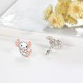 wholesale 925 Sterling Silver Axolotl Stud Earrings - Adorable Animal Jewelry for Women-0-2