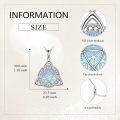 wholesale 925 Sterling Silver Triquetra Viking Amulet Protection Pendant Necklace-0-4