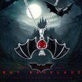 wholesale 925 Sterling Silver Black Enamel Red Crystal Heart Bat Pendant Necklace Gothic Jewelry for Women and Men Halloween Gift-0-1