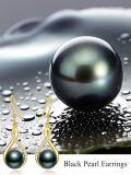 wholesale Sterling Silver Black Pearl Dangle Drop Earrings for Women Wedding Birthday Mother s Day Gifts-0-10