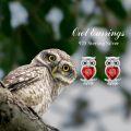 wholesale 925 Sterling Silver Blue Austrian Crystal Owl Stud Earrings-0-17