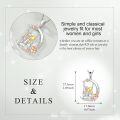 wholesale 925 Sterling Silver Infinity Love Girls Silhouette Swarovski Crystal Pendant Necklace-0-3