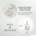 wholesale 925 Sterling Silver Infinity Pendant With Rose Gold Charm And Cz Stones-0-3