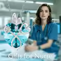 wholesale 925 Sterling Silver Blue Crystal Butterfly Heart Stethoscope Pendant Necklace Wholesale for Nurses Doctors Gifts-0-3