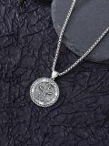 wholesale 925 Sterling Silver St Jude Thaddeus Pendant Cross Hopeless Causes Patron Saint Medal Necklaces Gifts for Men & Women-0-3