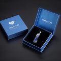 wholesale 925 Sterling Silver Skull With Blue Lapis Lazuli Crystal Pendant Necklace-0-6