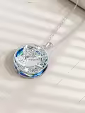TOUPOP Sterling Silver Crystal Guardian Angel Necklace For Women-0-3