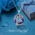 wholesale Sterling Silver Crystal Evil Eye Tree of Life Pendant Necklace - Gold Plated-0-21