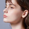 wholesale 14k Gold Heart Stud Earring Wholesale With Clear Gemstone-0-3