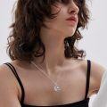 wholesale 925 Sterling Silver Abalone Shell Sun & Moon Pendant Necklace for Women Birthdays Gifts-0-2