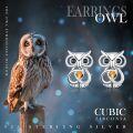 wholesale 925 Sterling Silver Tiger Eye Stone Owl Stud Earrings - Unique Animal  for Her-0-5