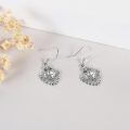 wholesale 925 Sterling Silver Earrings Wholesale With Heart And Cross Design-0-4