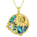 TOUPOP Sterling Silver Moon Star Necklace Sagittarius Zodiac Pendant Type9-0-3