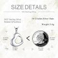 wholesale 925 Sterling Silver Heart Cremation Urn Pendant Necklace with Funnel and Fill Tool - Memorial Keepsake  for Loved Ones-0-3