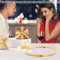 wholesale 18k Gold Bracelet With Chain And Bar Design-0-5