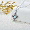 wholesale 925 Sterling Silver Celtic Moonstone Cross Compass Claddagh Triskele Pendant Necklace-0-1