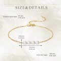 wholesale 14k Gold Four Pearl Bracelet Dainty Chain Jewelry For Women-0-3