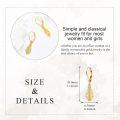 wholesale 14K Gold Filigree Moissanite Leverback Dangle Earrings for Women-0-4