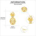 wholesale 14K Gold Diamond Heart Pendant Necklace - Elegant Floral Design for Women's Gifts-0-3