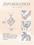 wholesale TOUPOP Gifts For Grandma Sterling Silver Grandma Necklace Heart Pendant Birthday Christmas Jewelry Gifts For Women -0-3