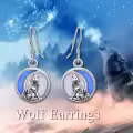 TOUPOP Sterling Silver Opal Dangle Drop Hook Earrings For Women-0-1