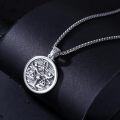 wholesale 925 Sterling Silver Libra Zodiac Sign Constellation Pendant Necklaces for Men Women Astrology Gifts-0-1