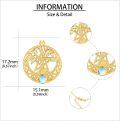 wholesale 14K Gold Moonstone Tree of Life Pendant Necklace for Women - Family Wisdom s-0-3