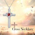 wholesale Sterling Silver Austrian Crystal Cross Urn Necklace for Ashes Pet Human Keepsake-0-13