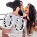 wholesale 925 Sterling Silver Hypoallergenic Small Hoop Celtic Knotwork Huggie Earrings for Women-0-2