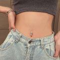 wholesale 16G 925 Sterling Silver Gold Plated Daisy Flower Belly Button Ring, Nickel-Free Hypoallergenic Navel Jewelry for Women-0-4