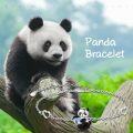 wholesale 925 Sterling Silver Panda Bracelet Animal s for Women Daughter Her Adjustable-0-5