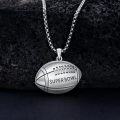 wholesale 925 Sterling Silver Super Bowl Football Sport Pendant Necklace Gift for Men Women-0-2