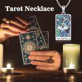 wholesale 925 Sterling Silver Empress Tarot Card Pendant Necklaces with Abalone Shell and Cubic Zirconia Stones for Women-0-5