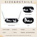 wholesale 925 Sterling Silver Black Onyx Cat Mountain Moon & Star Pendant Necklace for Women-0-5