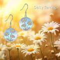 wholesale 925 Sterling Silver Daisy Earrings With Abalone Shell-0-11